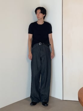 「KLEMAN（クレマン）のアイテム」を使った、Ayumiさん（メンズ・178cm）の夏コーディネート