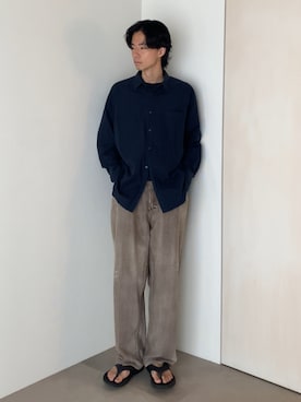 「アイテム（サンダル）」を使った、Ayumiさん（メンズ・178cm・20代）の夏コーディネート