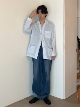 「アイテム（パンツ）」を使った、Ayumiさん（メンズ・178cm）の夏コーディネート