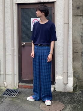 「CONVERSE（コンバース）のアイテム（シューズ）」を使った、Ayumiさん（メンズ・178cm）の夏コーディネート