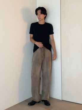 「アイテム（ドレスシューズ）」を使った、Ayumiさん（メンズ・178cm）の夏コーディネート