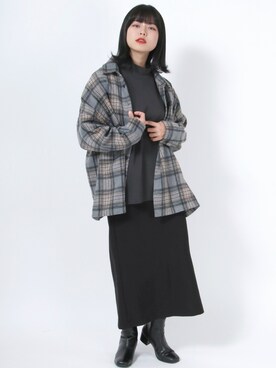 「ビッグシャツ」｜「アイテム（その他）」を使った、Salong hameu  Womenさん（レディース・165cm）の秋コーディネート