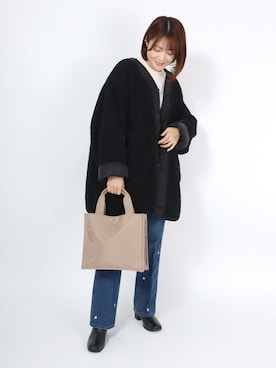 「Alpha Industries（アルファインダストリーズ）のアイテム」を使った、Salong hameu  Womenさん（レディース・157cm）の冬コーディネート