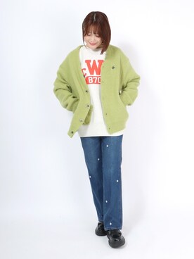 「モヘアカーディガン」｜「アイテム（その他）」を使った、Salong hameu  Womenさん（レディース・157cm）の秋コーディネート