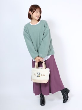 「ミニトート」｜「アイテム（その他）」を使った、Salong hameu  Womenさん（レディース・157cm）の秋コーディネート