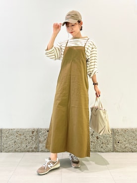 「Lee（リー）のアイテム」を使った、かなみさん（レディース・160cm）の秋コーディネート