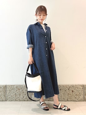 かなみさん（レディース・160cm）の夏コーディネート