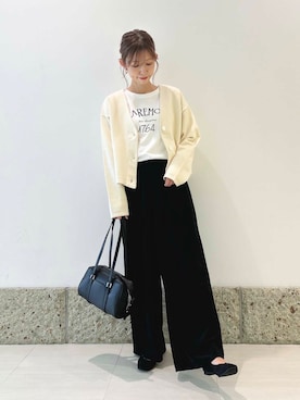 「運動会コーデ」｜「アイテム（バレエシューズ）」を使った、かなみさん（レディース・160cm）の秋コーディネート