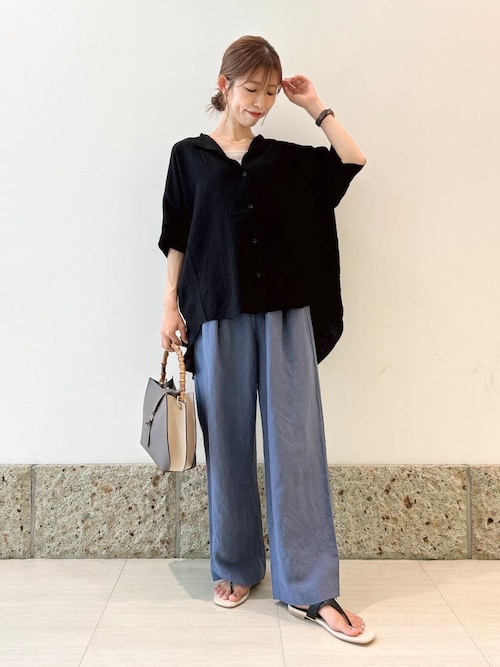 新品タグ付◆ S ブラック　DOORS リネンイージーパンツ セール】リネン混イージーパンツ（その他パンツ）｜URBAN RESEARCH