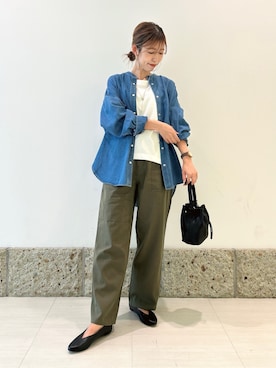 「アイテム（パンプス）」を使った、かなみさん（レディース・160cm）の秋コーディネート