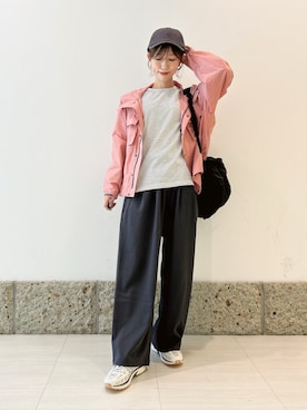 「Snow Peak（スノーピーク）のアイテム」を使った、かなみさん（レディース・160cm）の春コーディネート