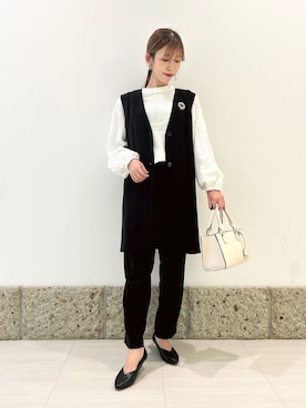 かなみさん（レディース・160cm）の冬コーディネート