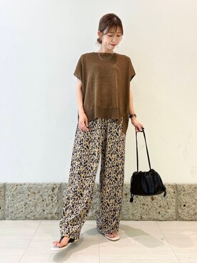 「骨格ナチュラル」｜かなみさん（レディース・160cm）の夏コーディネート