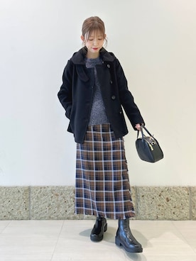 かなみさん（レディース・160cm）の冬コーディネート