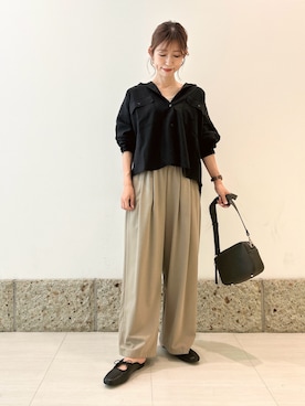 「URBAN RESEARCH（アーバンリサーチ）のアイテム」を使った、かなみさん（レディース・160cm）の秋コーディネート