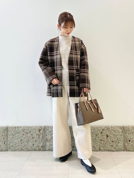 かなみさん（レディース・160cm）の冬コーディネート