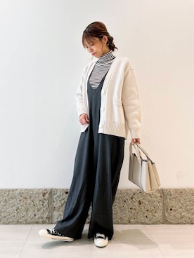 かなみさん（レディース・160cm）の冬コーディネート