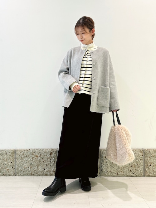 『仁村紗和さん着用』『UR TECH 200日ニット』リングドットカーディガン