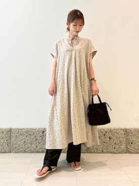 「骨格ナチュラル」｜かなみさん（レディース・160cm）の夏コーディネート