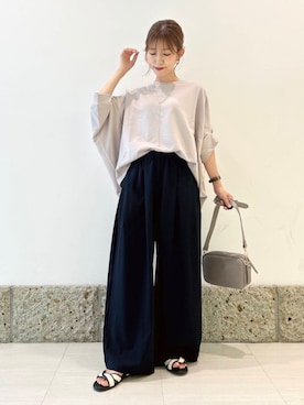 「URBAN RESEARCH DOORS（アーバンリサーチドアーズ）のアイテム（シューズ）」を使った、かなみさん（レディース・160cm）の夏コーディネート