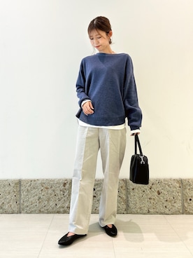 「URBAN RESEARCH DOORS（アーバンリサーチドアーズ）の2WAYスクエアショルダーバッグ（ショルダーバッグ）」を使った、かなみさん（レディース・160cm）の秋コーディネート