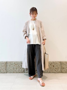 「ナチュラル×イエベ春」｜「アイテム（ワンピース/ドレス）」を使った、かなみさん（レディース・160cm）の春コーディネート