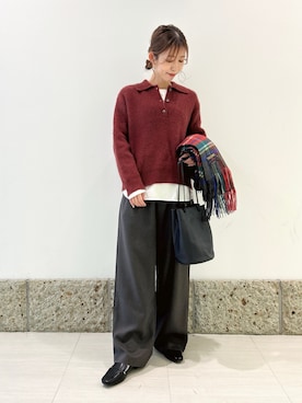 「RODE SKO（ロデスコ）のアイテム」を使った、かなみさん（レディース・160cm）の秋コーディネート