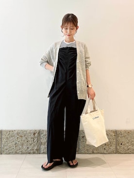 「FORK&SPOON（フォークアンドスプーン）のアイテム（オールインワン・サロペット）」を使った、かなみさん（レディース・160cm）の春コーディネート