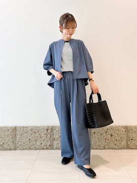 「初夏のお出掛けコーデ」｜「アイテム（バレエシューズ）」を使った、かなみさん（レディース・160cm）の春コーディネート
