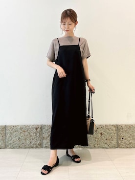 「MARCO BIANCHINI（マルコビアンチーニ）のアイテム」を使った、かなみさん（レディース・160cm）の夏コーディネート