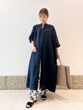 「ナチュラル×イエベ春」｜「アイテム（ワンピース/ドレス）」を使った、かなみさん（レディース・160cm）の春コーディネート