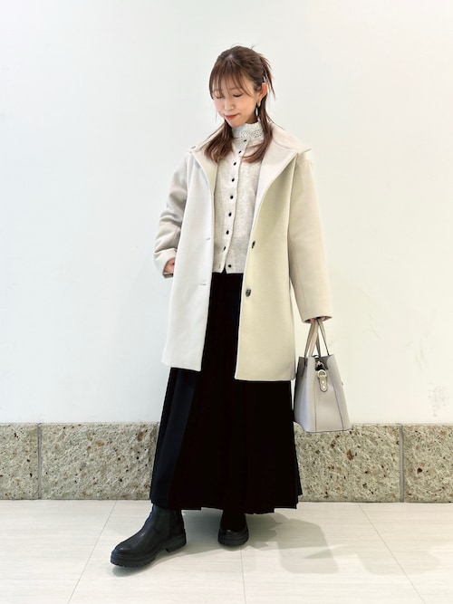 セール】【再入荷】『UR TECH SMOOTHLUXE』片ヒダプリーツスカート｜冬