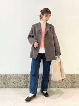 「RODE SKO（ロデスコ）のアイテム」を使った、かなみさん（レディース・160cm）の秋コーディネート