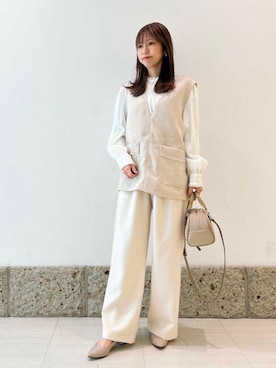 かなみさん（レディース・160cm）の冬コーディネート