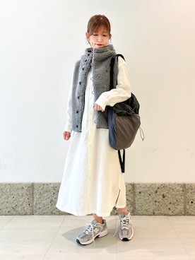 「アイテム（雑貨/ホビー）」を使った、かなみさん（レディース・160cm）の秋コーディネート