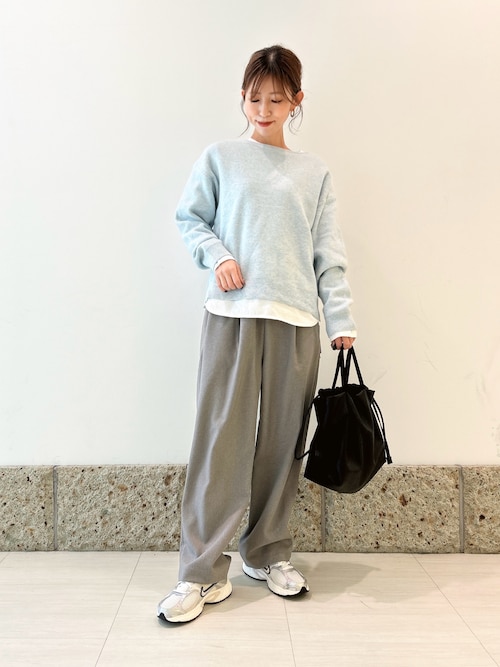 セール】コットンラウンドヘムカットソー（Tシャツ/カットソー