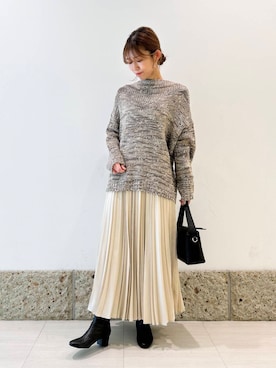 かなみさん（レディース・160cm）の冬コーディネート