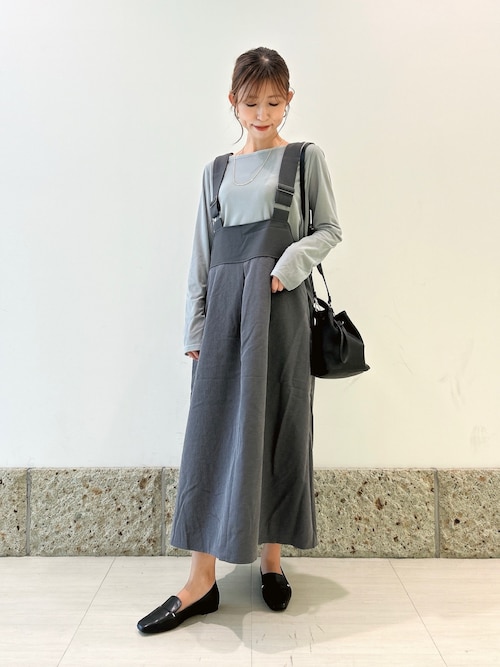 セール】深Uネック切替ジャンパースカート（ワンピース）｜URBAN