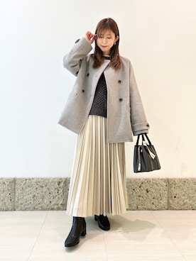 かなみさん（レディース・160cm）の冬コーディネート