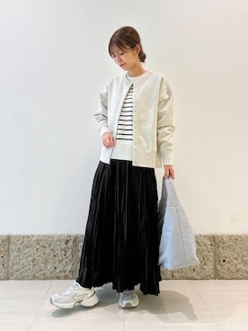 「URBAN RESEARCH DOORS（アーバンリサーチドアーズ）のクッショントート（トートバッグ）」を使った、かなみさん（レディース・160cm）の冬コーディネート