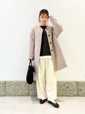 「アイテム（パンプス）」を使った、かなみさん（レディース・160cm）の秋コーディネート