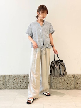 「newarrival」｜「アイテム（アクセサリー）」を使った、かなみさん（レディース・160cm）の夏コーディネート