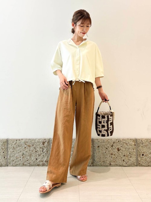 新品タグ付◆ GREIGE  DOORS リネン混イージーパンツ セール】リネン混イージーパンツ（その他パンツ）｜URBAN
