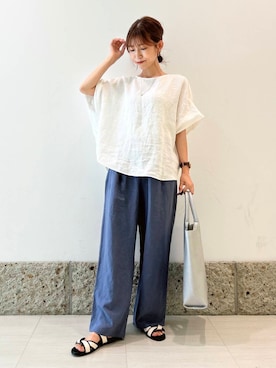 「newarrival」｜かなみさん（レディース・160cm）の夏コーディネート