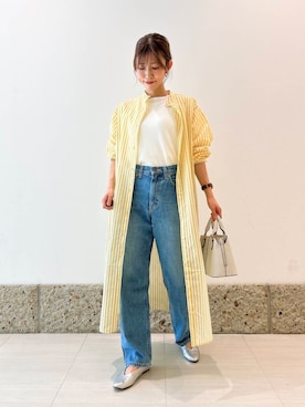 「ナチュラル×イエベ春」｜「アイテム（ワンピース/ドレス）」を使った、かなみさん（レディース・160cm）の春コーディネート