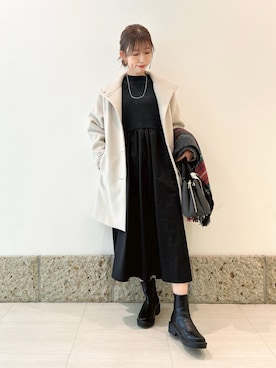 かなみさん（レディース・160cm）の冬コーディネート