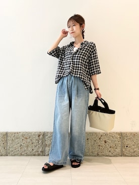 「かぐれ（カグレ）のアイテム」を使った、かなみさん（レディース・160cm）の春コーディネート