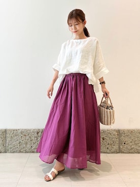 かなみさん（レディース・160cm）の夏コーディネート