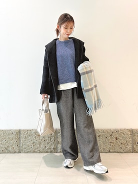 「アイテム（その他アウター）」を使った、かなみさん（レディース・160cm）の秋コーディネート