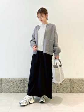 「FORK&SPOON（フォークアンドスプーン）のFORK&SPOON　ラナテックイージースカート（スカート）」を使った、かなみさん（レディース・160cm）の秋コーディネート